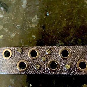 Roberto Mantellasai made in Italy leather and crystal cuff